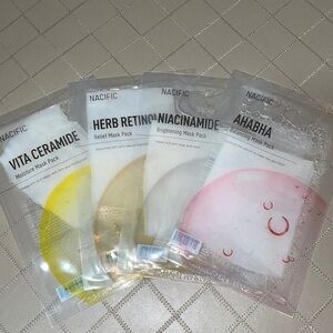 NACIFIC Face Sheet Masks (set of 4) 🌸